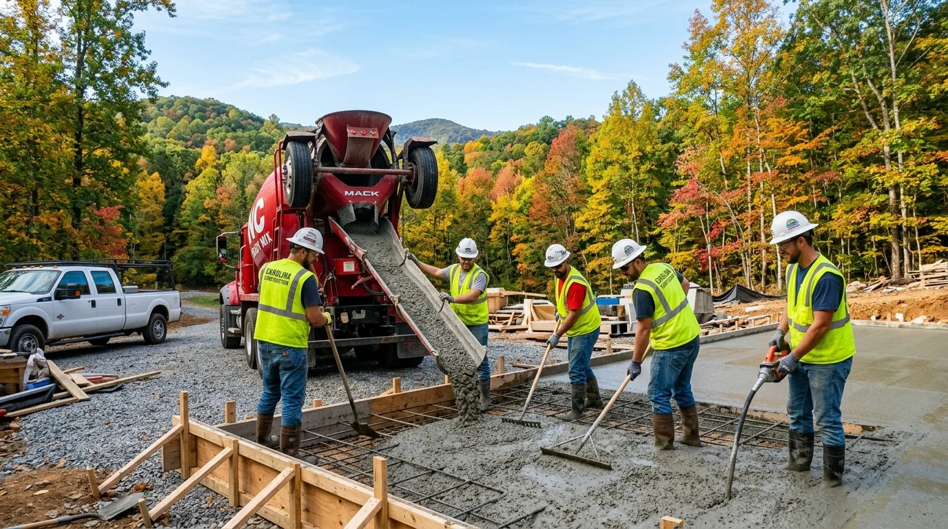 Best Time of Year to Pour Concrete in Sevierville, TN